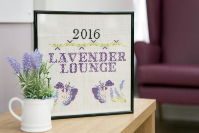 Lavender lounge at Broadland View Care Home in Norwich