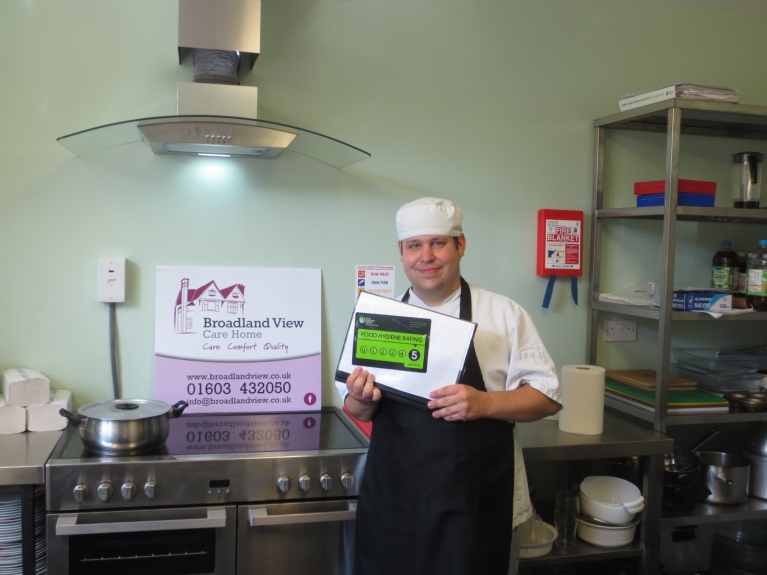 5 star food rating broadland view